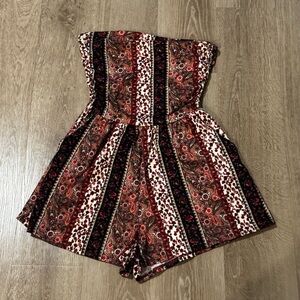 Bohemian Strapless Romper
